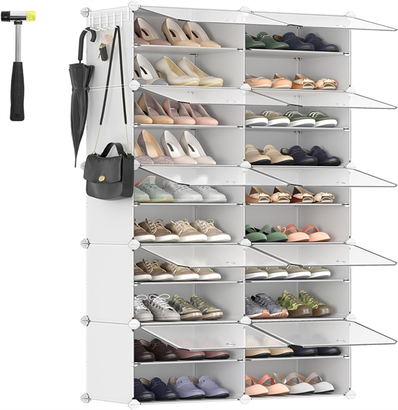 Plastic shoe rack